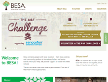 Tablet Screenshot of givebesa.org